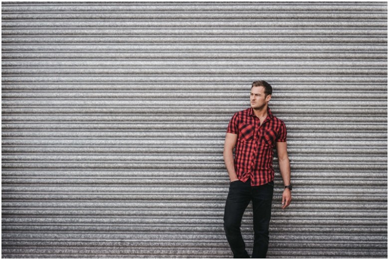 male portrait with an urban style