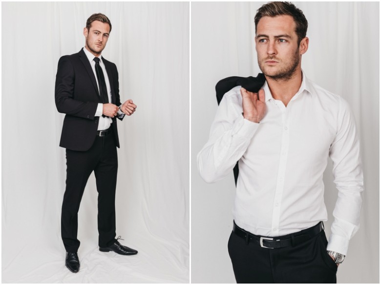 male portrait in a studio