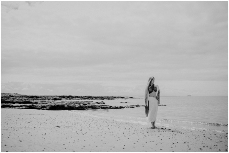 girl walking on a beach