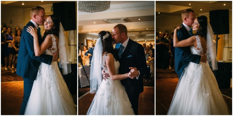 bride and grooms first dance