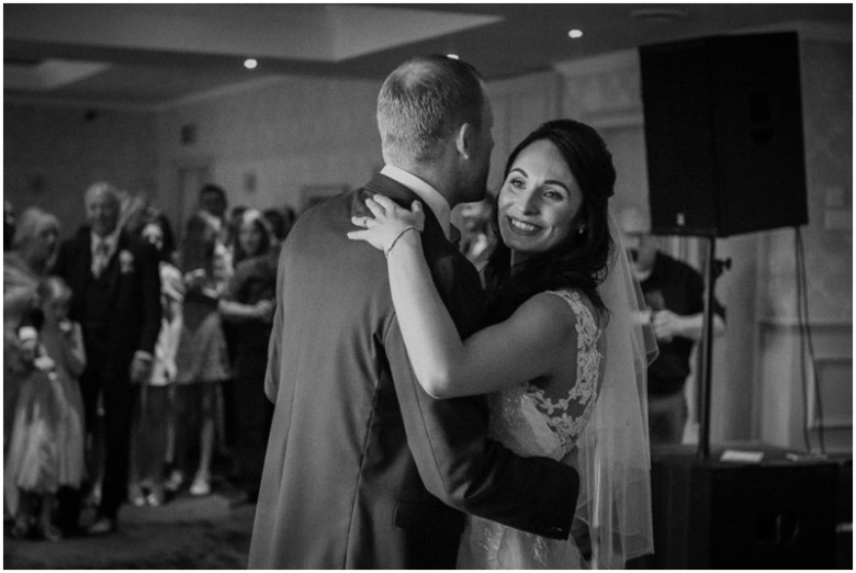 bride and grooms first dance