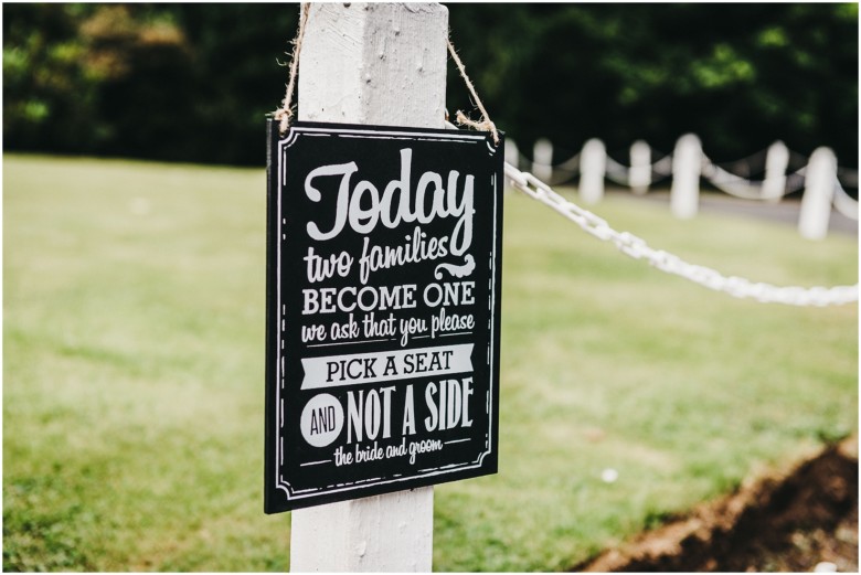 wedding sign