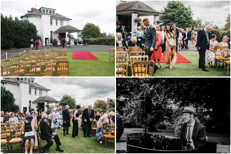 wedding ceremony in a country estate