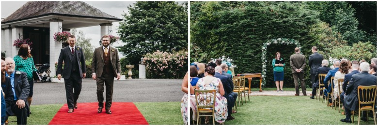 wedding ceremony in a country estate