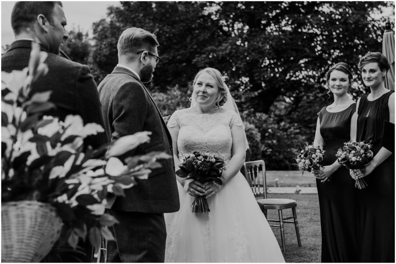 bride and groom at their wedding ceremony