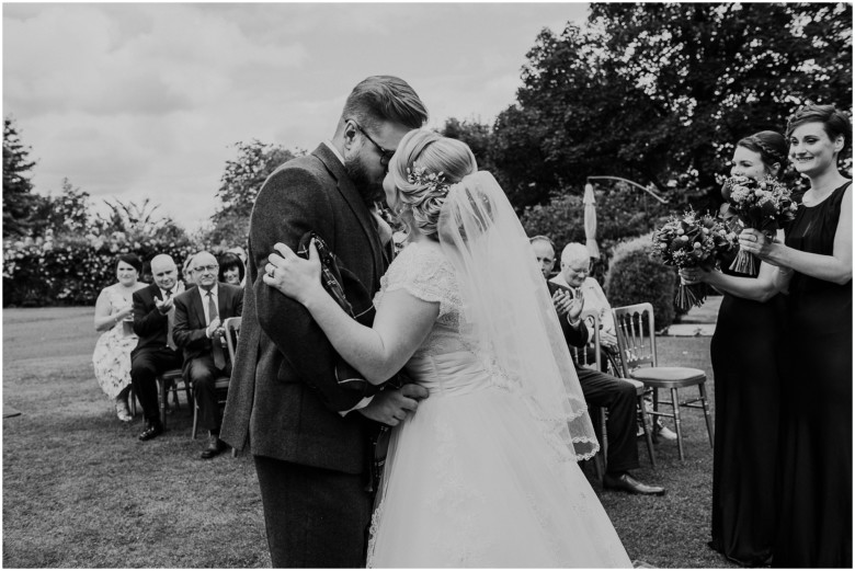 bride and groom at their wedding ceremony