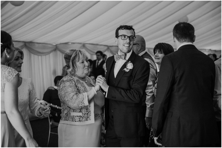 bride and groom on their first dance