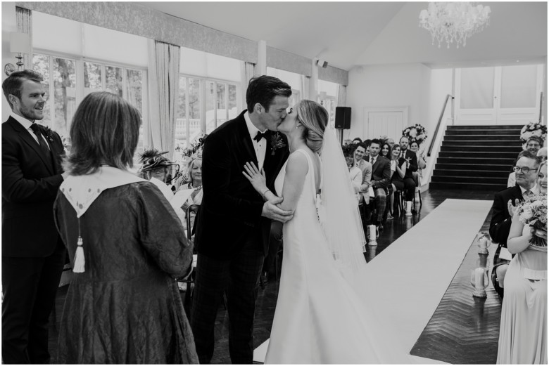 wedding ceremony in a castle